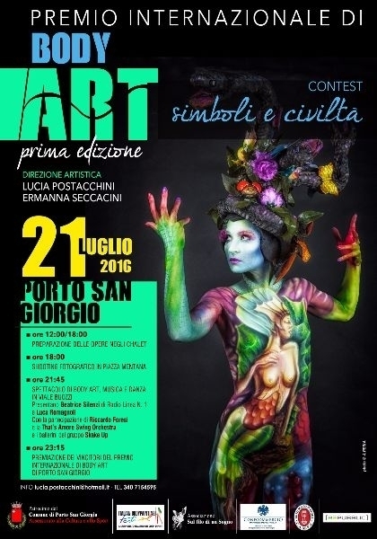 BODY PAINTING ART CITTA' DI PORTO SAN GIORGIO - 21.07.16